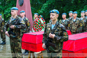 В Витебском районе перезахоронили останки 30 воинов Красной армии