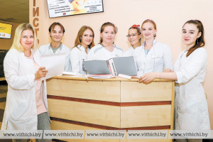 В Витебской городской центральной поликлинике работает студенческий медицинский отряд