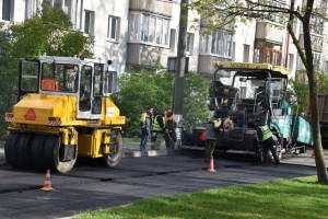 В Витебске возле площади Победы заменили 4 тысячи квадратных метров асфальта