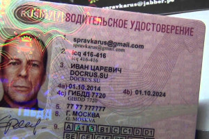 Мужчина из Городка купил поддельные российские права, но надолго их не хватило