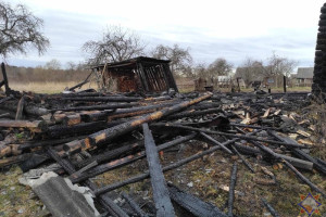 На пожаре в Полоцком районе погибли пенсионерка и ее сын