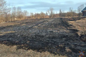 В Ушачском районе пенсионерка выжигала сухую траву и получила ожоги