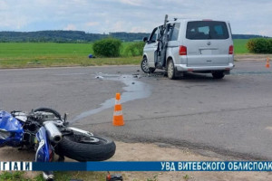 Молодой мотоциклист и подросток попали в больницу в результате ДТП в Оршанском районе