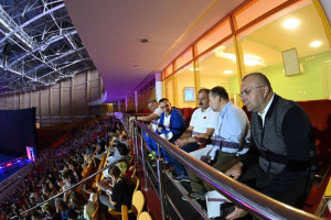 За полуфинальными боями по боксу  в Орше наблюдает сегодня Президент НОК Беларуси Виктор Лукашенко 