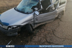 В Чашникском районе в ДТП пострадала девочка-пассажирка