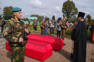 В агрогородке Зароново Витебского района перезахоронили останки 50 безымянных солдат