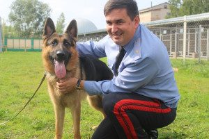 Начальник УВД забрал из питомника Департамента охраны овчарку, которую изъяли в Витебске у нерадивой хозяйки