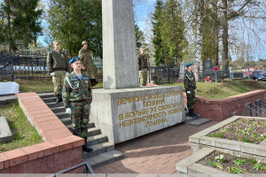 Торжественный митинг, посвященный Дню Победы, прошел в Первомайском районе Витебска
