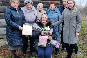 Свое 95-летие отметила жительница деревни Васильки Витебского района Лидия Федоровна Алексеенко 