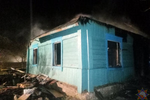 В Глубокском районе на пожаре погиб пенсионер