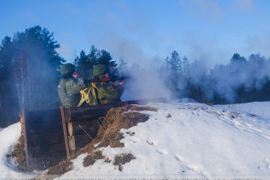 Занятия по огневой подготовке с личным составом 19-й отдельной механизированной бригады прошли на полигоне Лепельский