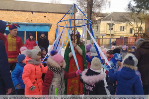 В ГУО «Ясли-сад № 57 г. Витебска» прошёл фольклорно-обрядовый праздник «Эх, широкая ты, Масленица»