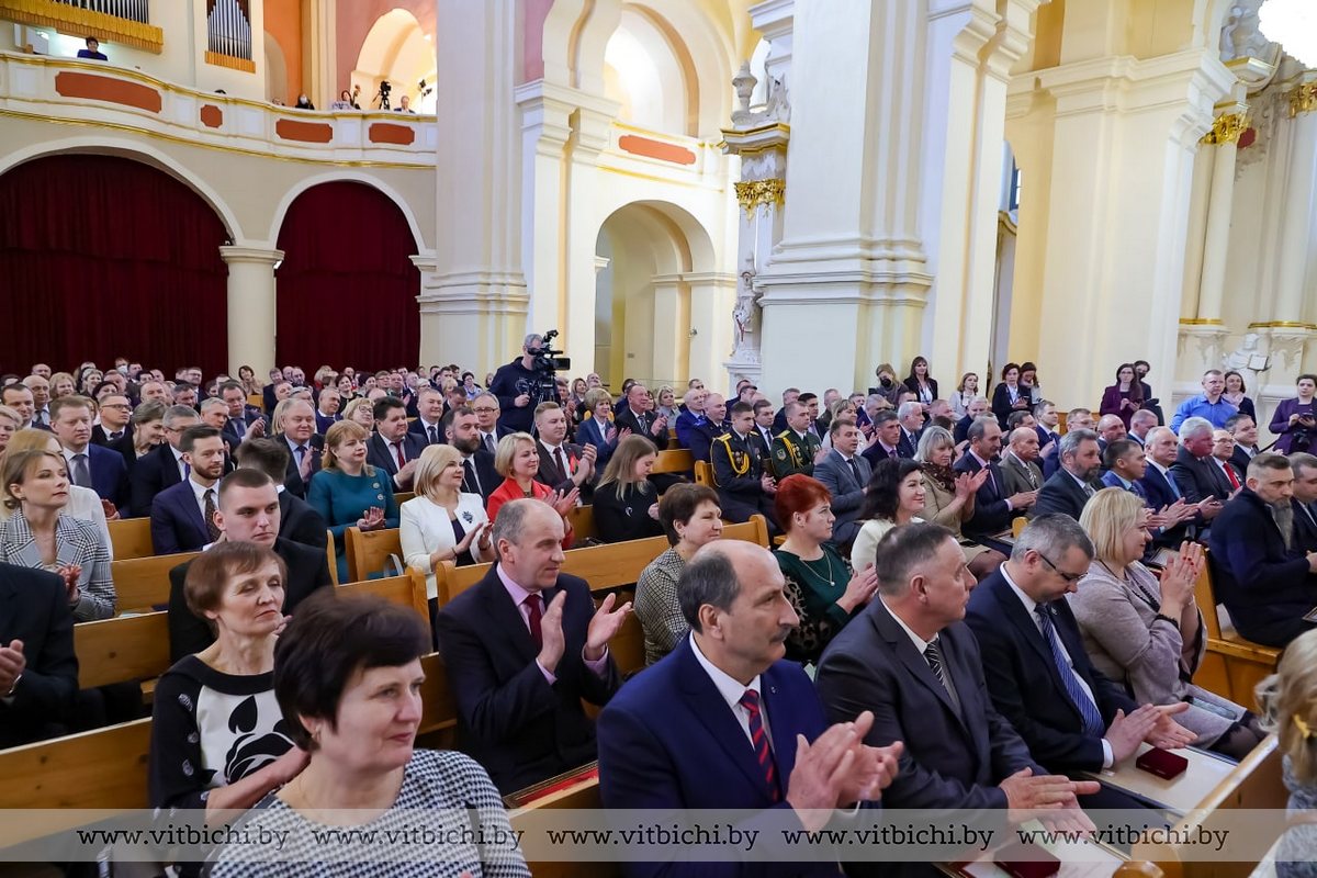 Церемония чествования лауреатов почетного звания «Человек года  Витебщины—2021» состоялась 15 марта в Софийском соборе в Полоцке