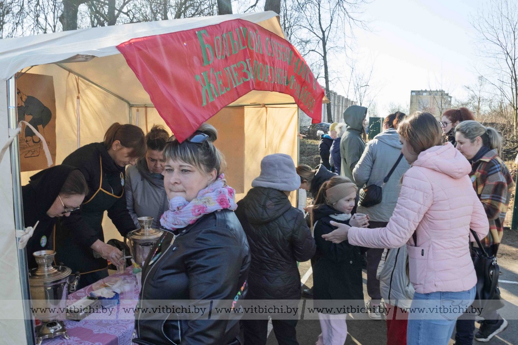 Семейный субботник в Железнодорожном районе Витебска