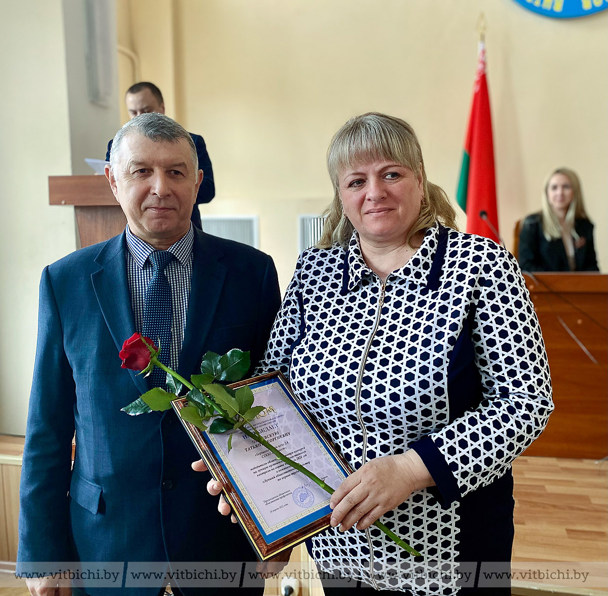 В Витебске наградили победителей областного смотра-конкурса на лучшую  организацию общественного контроля по охране труда за 2021 год