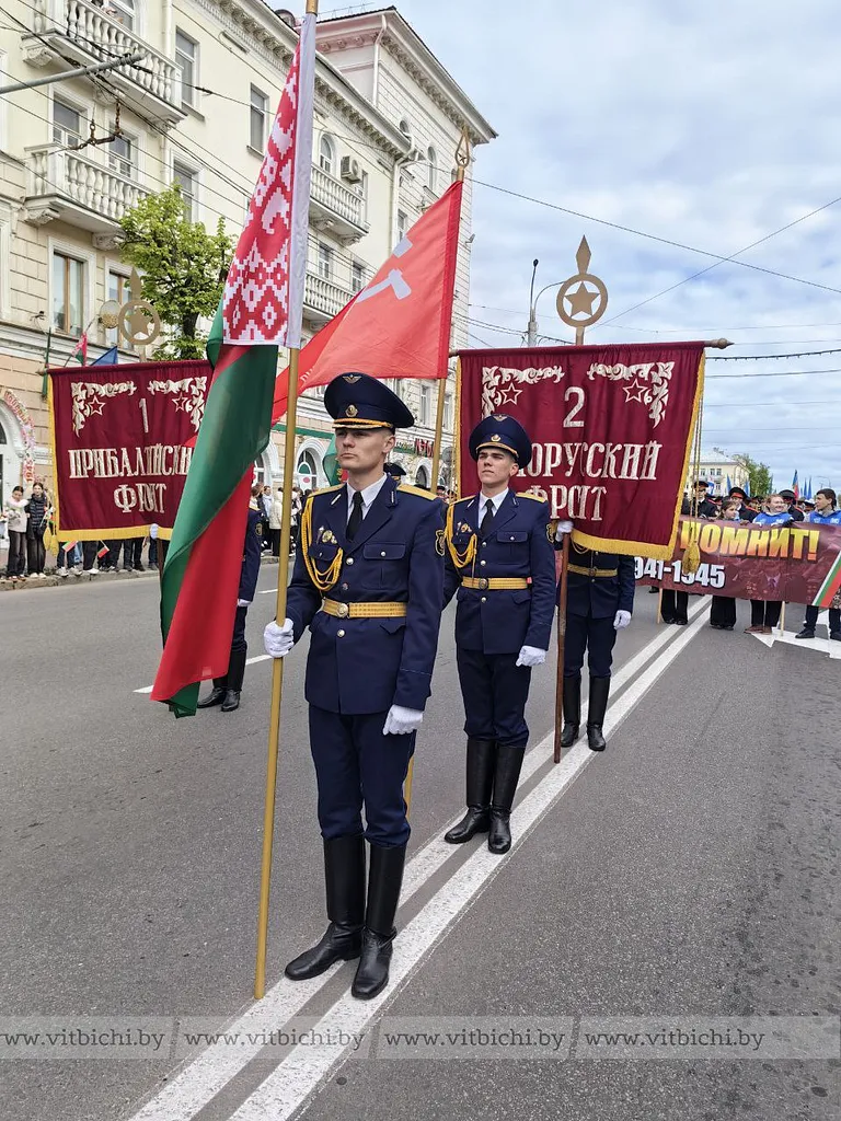 К торжественному шествию в честь Дня Победы готово всё. Витебск