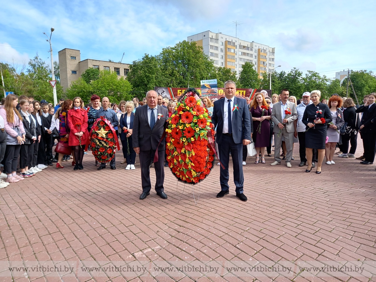 Память павших в годы Великой Отечественной войны почтили в Железнодорожном  районе Витебска | Новости | Витебск| Новости Витебска |Витебский горисполком