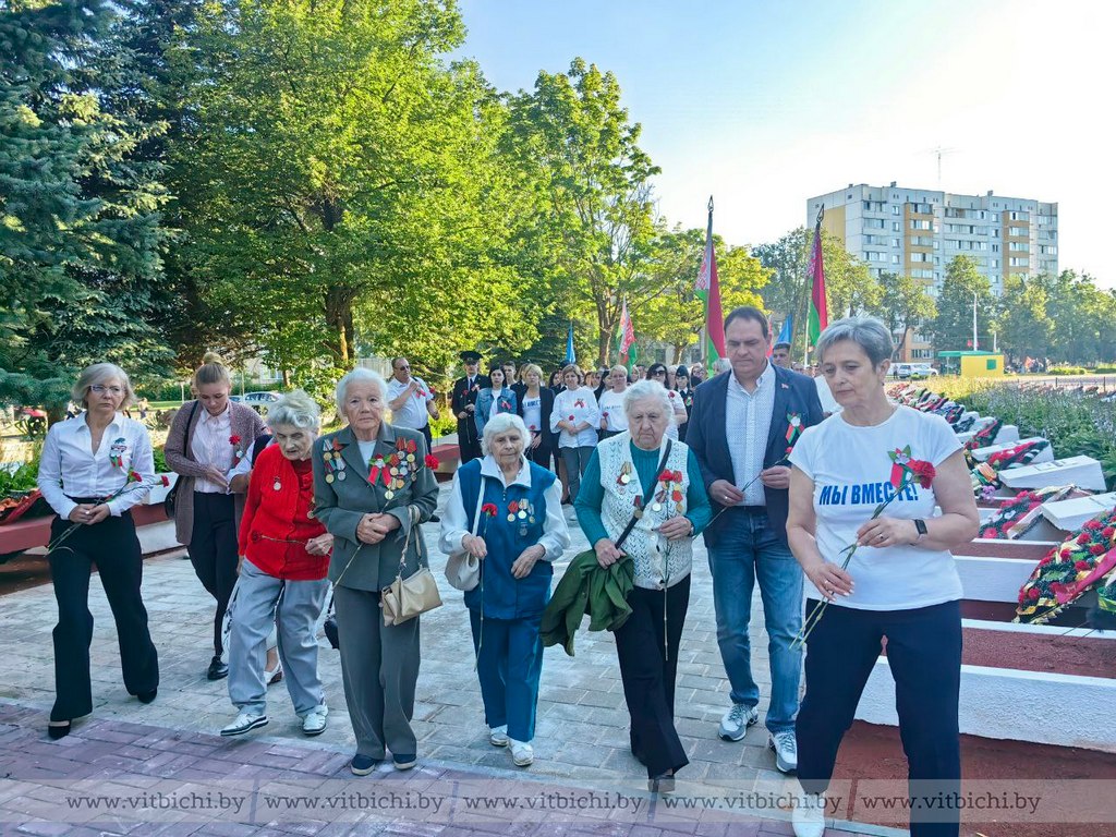 Авто-, мото, велопробег «Шел 1101... день войны» с участием представителей  Железнодорожного района состоялся в Витебске