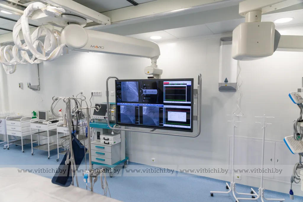 В областном кардиоцентре открыта вторая рентгеноперационная в составе ангиографического кабинета, где установлен ангиографический комплекс INNOVA IGS-5 с приставкой для проведения эндокардиальной аблации В областном кардиоцентре открыта вторая рентгеноперационная в составе ангиографического кабинета, где установлен ангиографический комплекс INNOVA IGS-5 с приставкой для проведения эндокардиальной аблации
