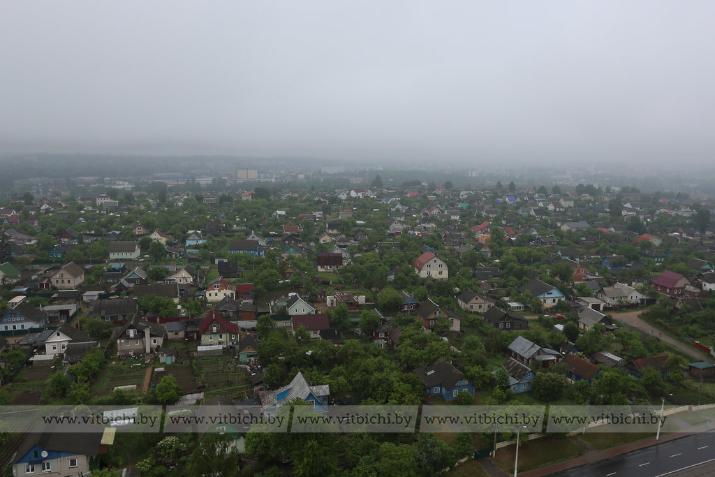Частный сектор Витебска с высоты Частный сектор Витебска с высоты