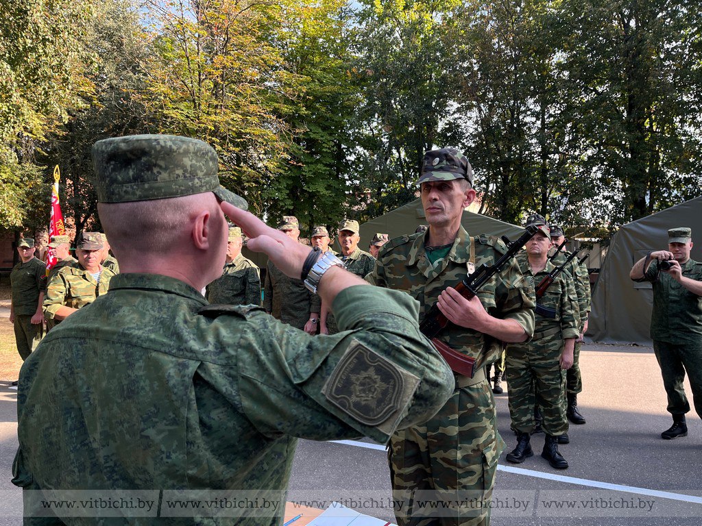 Учебные сборы с военнообязанными территориальных войск стартовали в Витебской области