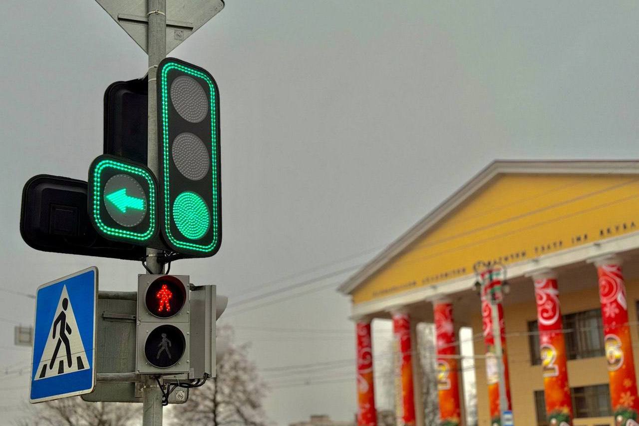В Витебске появились новые современные светофоры.