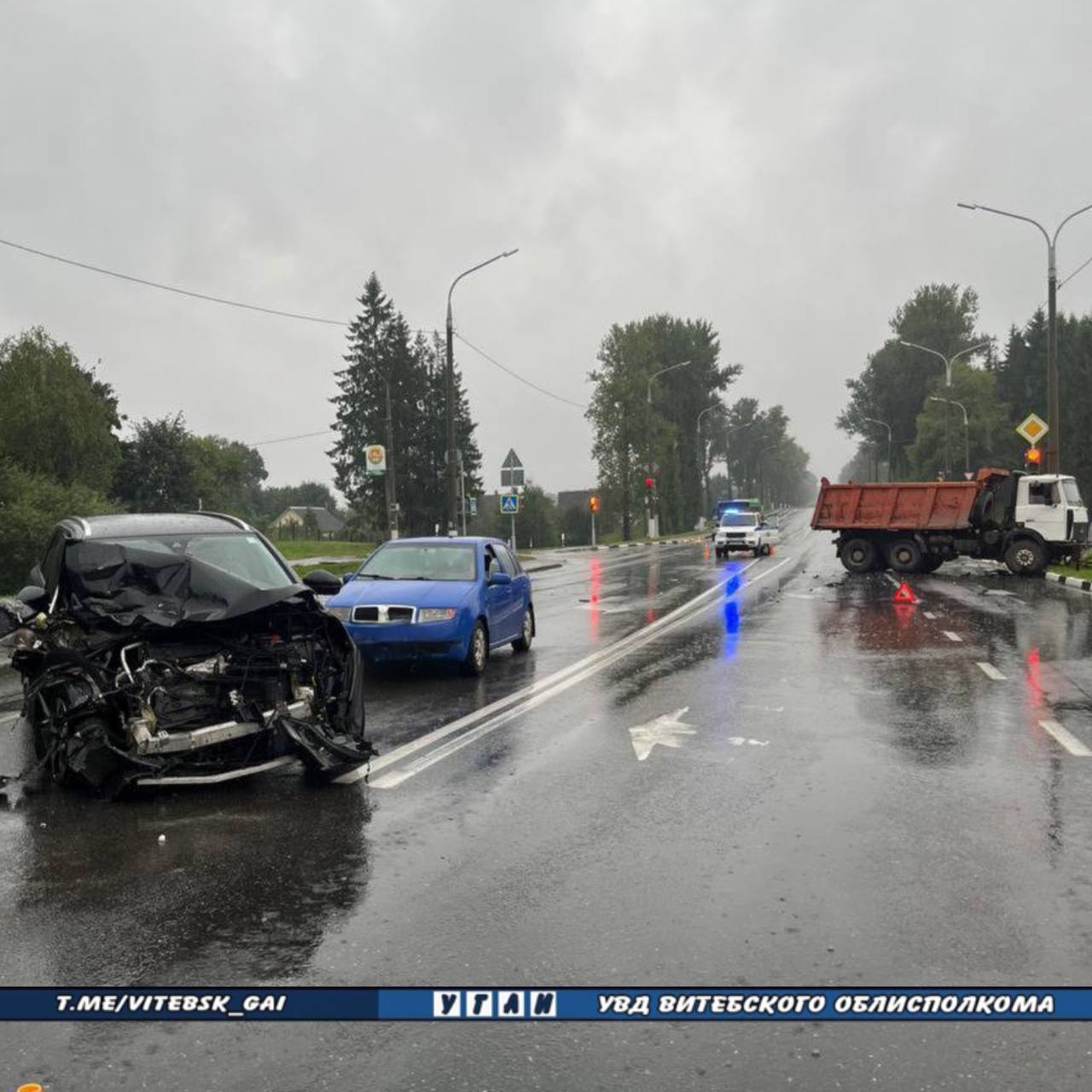 ДТП в Витебске: пострадал водитель легкового автомобиля