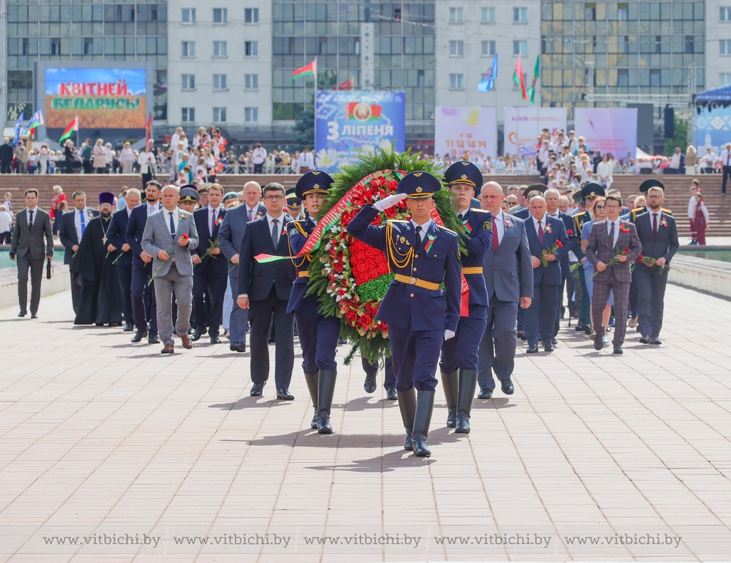 День Независимости и 80-ю годовщину освобождения Беларуси от  немецко-фашистских захватчиков празднует Витебск