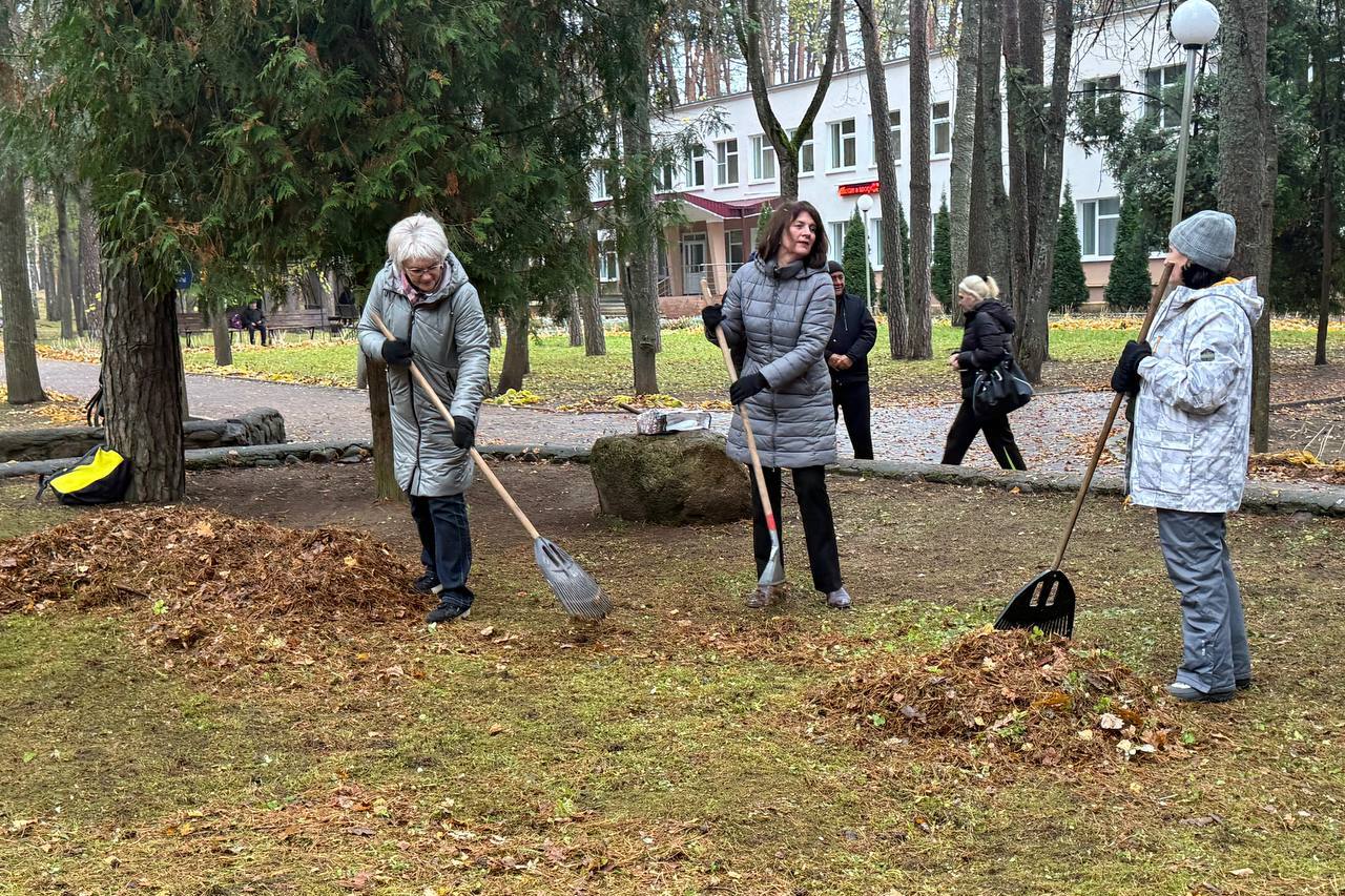 уборка листвы