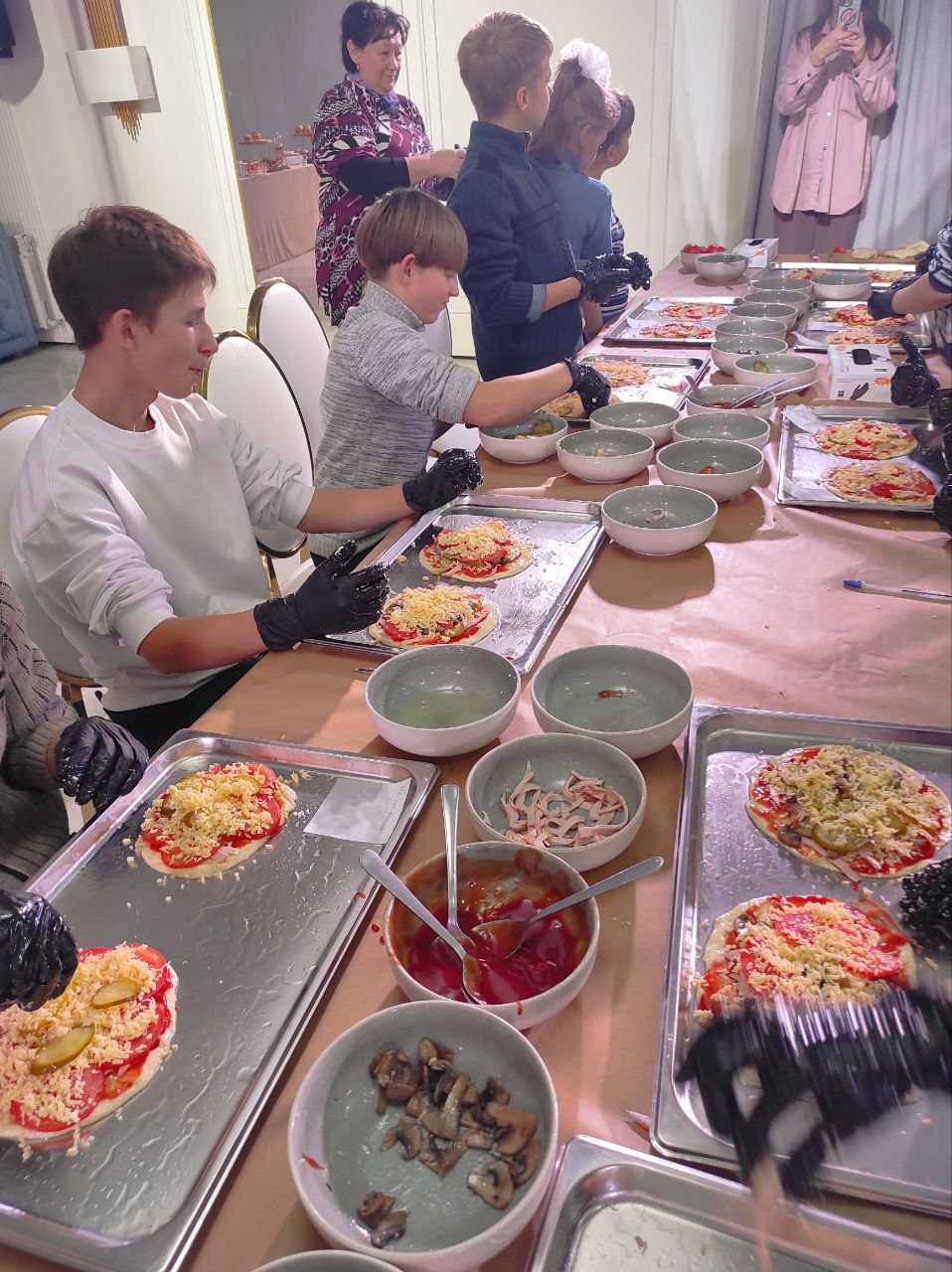 приготовление пиццы