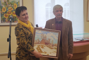 Выставка знаменитого белорусского художника Виктора Данилова «Лирика акварели» проходит в Художественном музее