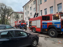 Спасатели ликвидировали возгорание в гриль-баре «Ребро» в Витебске