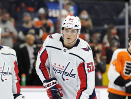 Алексей Протас набрал первый балл за результативность в очередном матче НХЛ