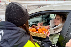 В Витебске Госавтоинспекция провела акцию «Витамин безопасности»