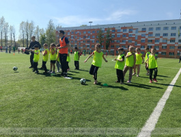 В Витебске стартовал футбольный фестиваль. Его участники – это первоклашки и ребята из детских садиков города и области