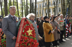 Торжественный митинг накануне Дня Победы состоялся на Успенской горке в Витебске