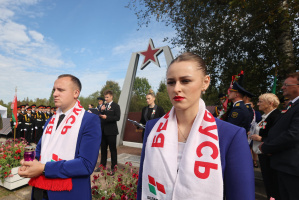 В Витебском районе открыли мемориальные плиты с именами 139 ранее неизвестных бойцов