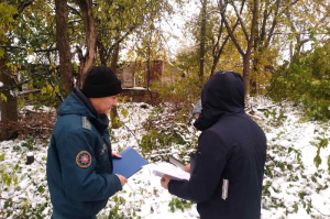 Сотрудники МЧС и представители администраций Витебска обследовали состояние жилых домов и приусадебных участков